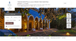 Desktop Screenshot of haciendasantarosa.com